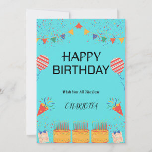 HAPPY BIRTHDAY CARD EINLADUNG
