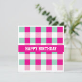 Happy Birthday Card Einladung (Stehend Vorderseite)