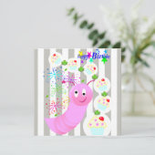 Happy Birthday Card Einladung (Stehend Vorderseite)