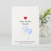 Happy Birthday Card Einladung (Stehend Vorderseite)