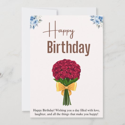 Happy Birthday Card Einladung (Vorderseite)