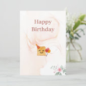 Happy Birthday Card Einladung (Stehend Vorderseite)
