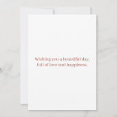 Happy Birthday Card Einladung (Rückseite)