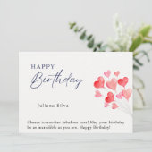 Happy Birthday Card Einladung (Stehend Vorderseite)