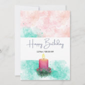 Happy Birthday Card Einladung (Vorderseite)