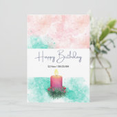 Happy Birthday Card Einladung (Stehend Vorderseite)