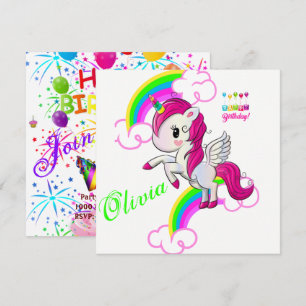 Happy Birthday Card Einladung Pony