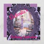 Happy Birthday Card Einladung Victoria (Vorne/Hinten)