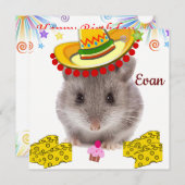 Happy Birthday Card Einladungs-Mäuse Einladung (Vorne/Hinten)