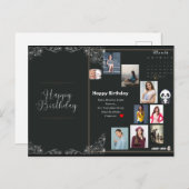 Happy Birthday Card - Einzigartiges und Personalis Postkarte (Vorne/Hinten)