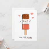 Happy Birthday Card - Fab Karte (Vorderseite/Rückseite Beispiel)