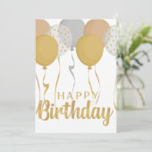 Happy Birthday Card Feiertagskarte (Stehend Vorderseite)