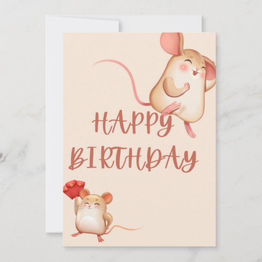 HAPPY BIRTHDAY CARD FEIERTAGSKARTE (Vorderseite)