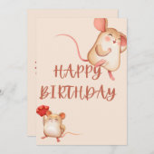 HAPPY BIRTHDAY CARD FEIERTAGSKARTE (Vorne/Hinten)