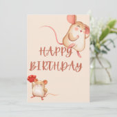HAPPY BIRTHDAY CARD FEIERTAGSKARTE (Stehend Vorderseite)