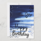 HAPPY BIRTHDAY CARD FEIERTAGSKARTE (Rückseite)