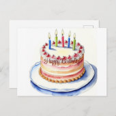 Happy Birthday Card Feiertagspostkarte (Vorne/Hinten)