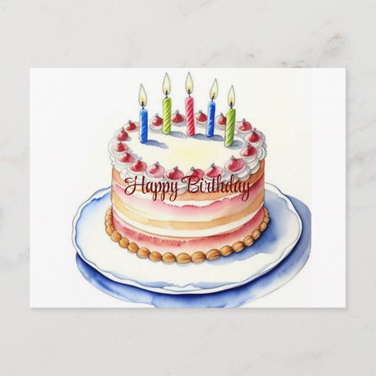Happy Birthday Card Feiertagspostkarte (Vorderseite)