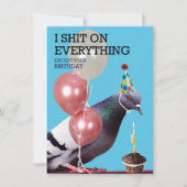 Happy Birthday Card for Pigeons (Vorderseite)