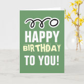 Happy Birthday card for ping pong player and fan Karte (Gelbe Blume)