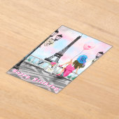Happy Birthday Card Frau in Paris Eiffelturm Acryleinladungen (Ablage )