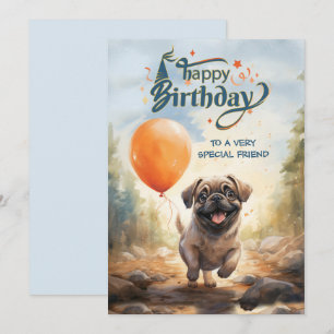 Happy Birthday Card für besondere Freunde Einladung