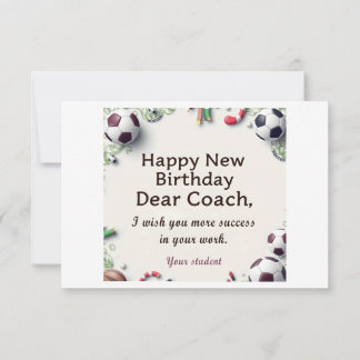 Happy Birthday Card für den Reisebus Dankeskarte