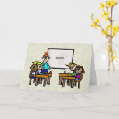 Happy Birthday Card für Lehrer und Klasse für Stud Karte (Gelbe Blume)