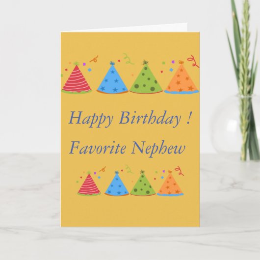 Happy Birthday Card für Neffen Karte (Vorderseite)