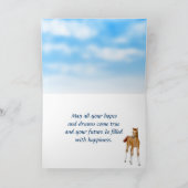 Happy Birthday Card für Pferdefamilien Karte (Innenseite)