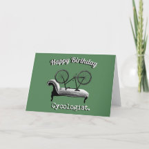 Happy Birthday Card für Radfahrer