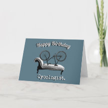 Happy Birthday Card für Radfahrer