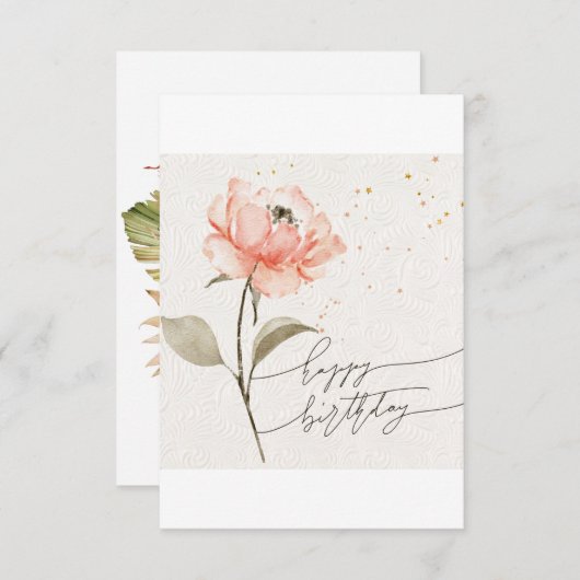 Happy Birthday Card für sie (Vorne/Hinten)