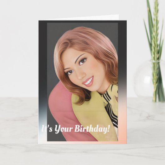 Happy Birthday Card für sie Karte (Vorderseite)