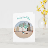 Happy Birthday Card für sie Karte (Gelbe Blume)