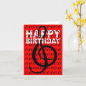 Happy Birthday Card G Clef Geschenkboxen Karte (Gelbe Blume)