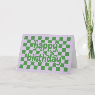 Happy birthday card geometric karte