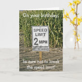 Happy Birthday Card Get in Gear Karte (Gelbe Blume)