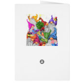 Happy Birthday Card Gnomes Paty Fun (Hinten)