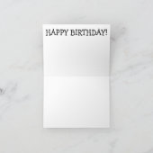 Happy Birthday Card: Gray Cat Karte (Innenseite)