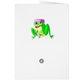 Happy Birthday Card Happy Party Frog - Spaß (Hinten)