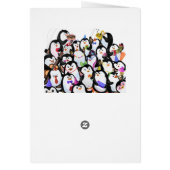 Happy Birthday Card Happy Pinguins Party (Hinten)
