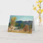 Happy Birthday Card Herbst Karte (Gelbe Blume)