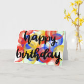 Happy Birthday Card Karte (Gelbe Blume)