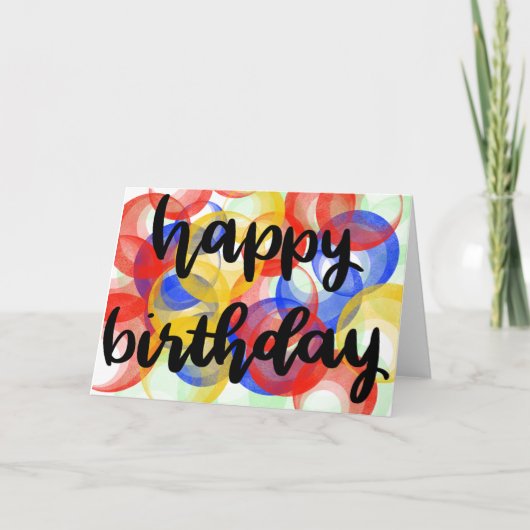 Happy Birthday Card Karte (Vorderseite)