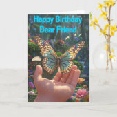 Happy Birthday Card Karte (Gelbe Blume)