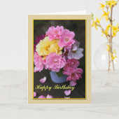 Happy Birthday Card Karte (Gelbe Blume)