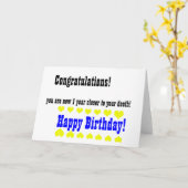 Happy Birthday Card Karte (Gelbe Blume)