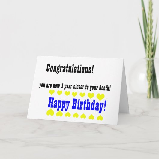 Happy Birthday Card Karte (Vorderseite)