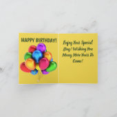 Happy Birthday Card Karte (Innenseite)